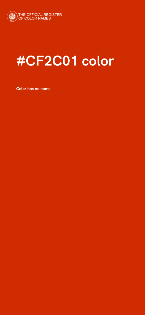 #CF2C01 color image