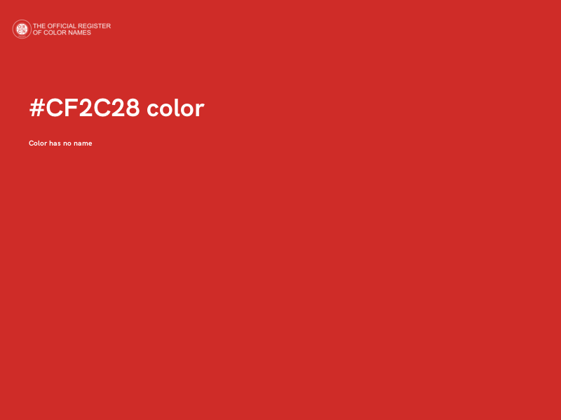 #CF2C28 color image