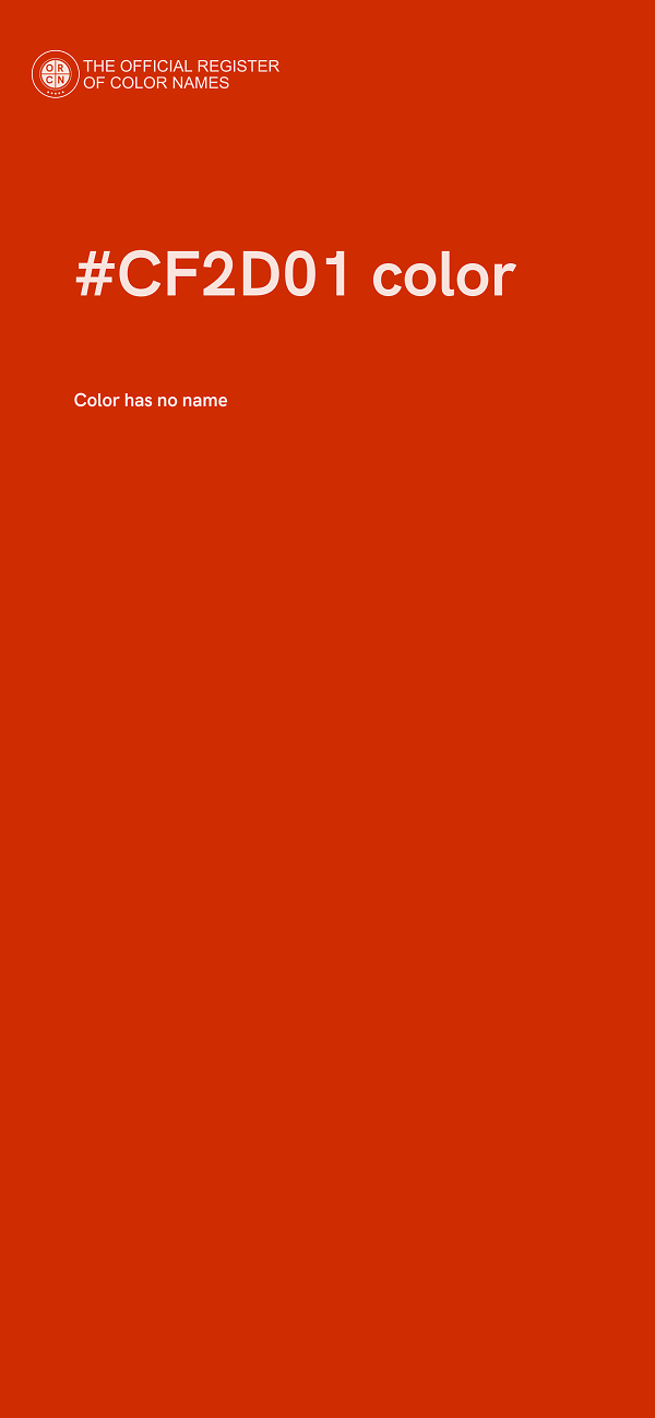 #CF2D01 color image