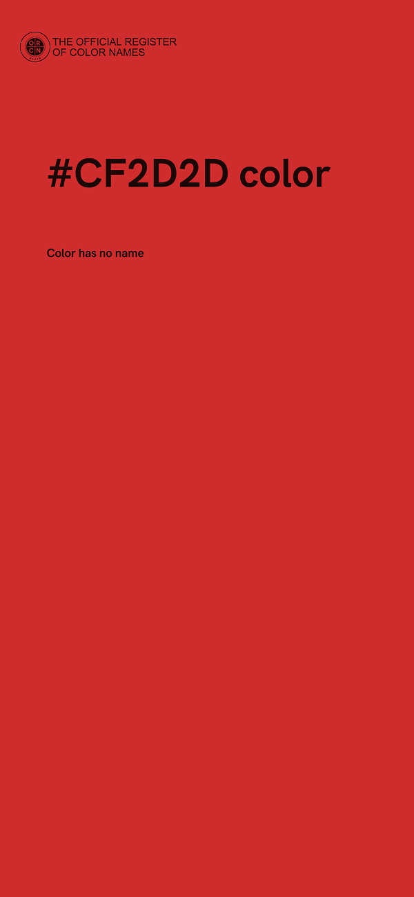 #CF2D2D color image