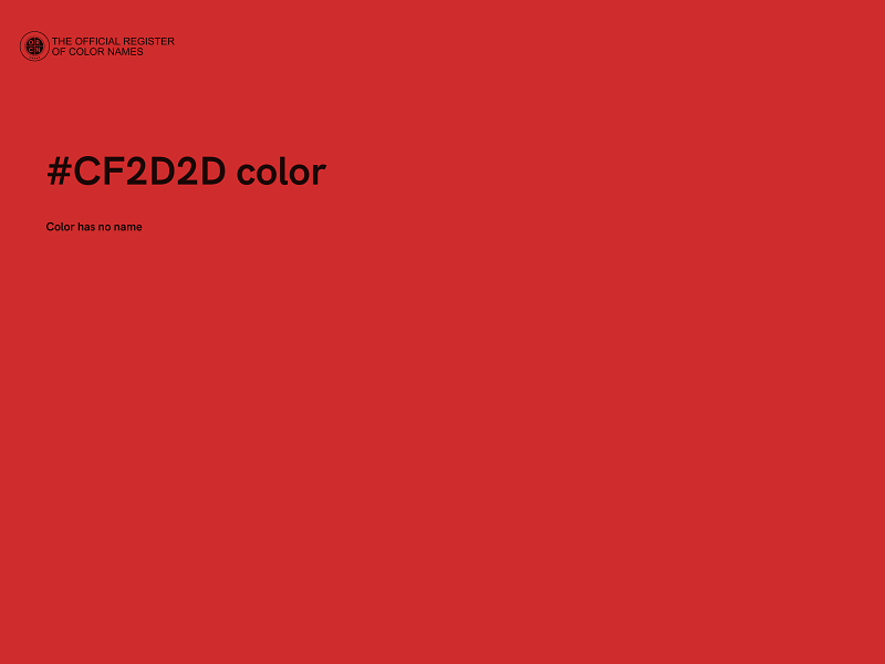 #CF2D2D color image