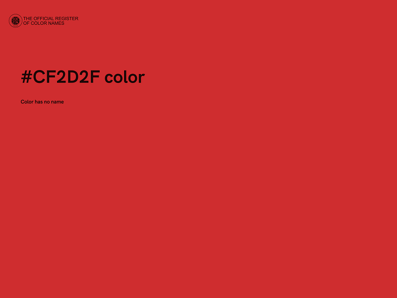 #CF2D2F color image