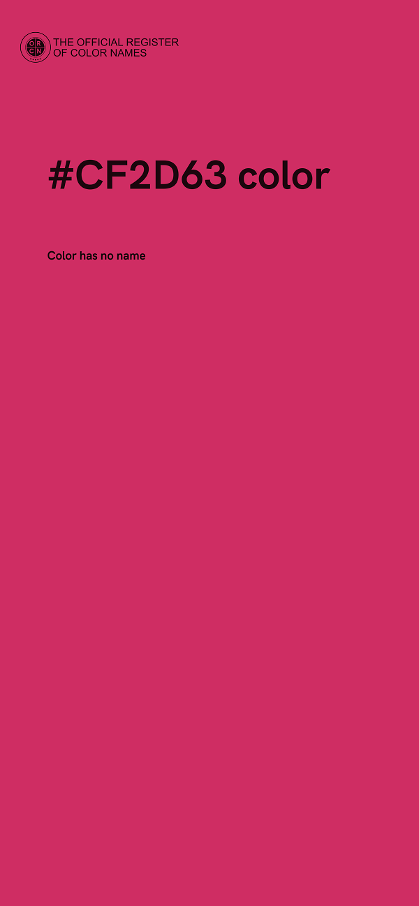#CF2D63 color image
