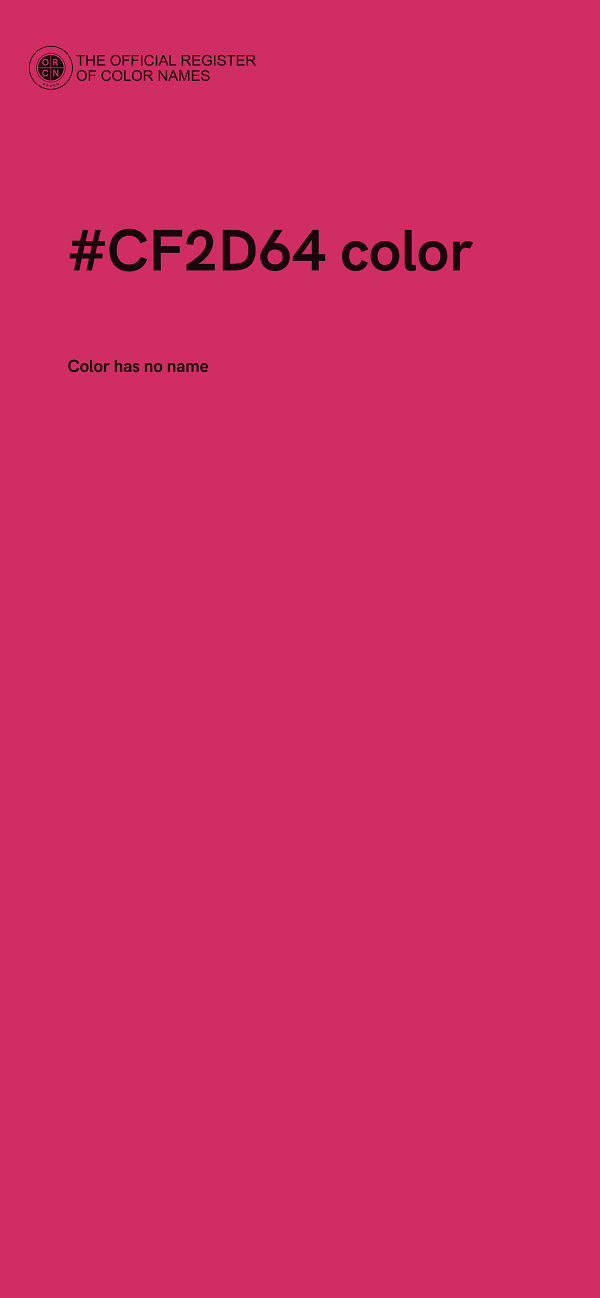 #CF2D64 color image