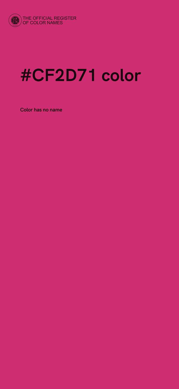 #CF2D71 color image