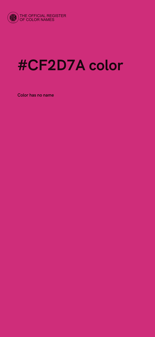 #CF2D7A color image
