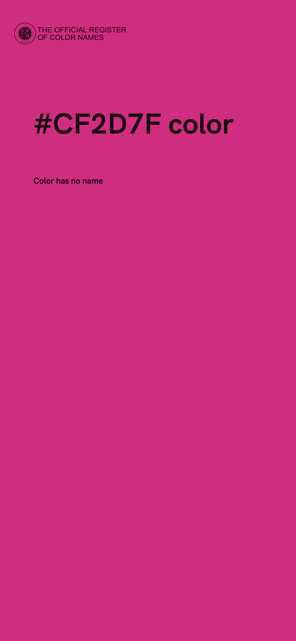 #CF2D7F color image