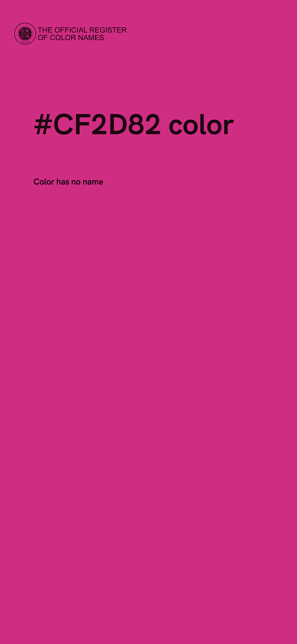 #CF2D82 color image