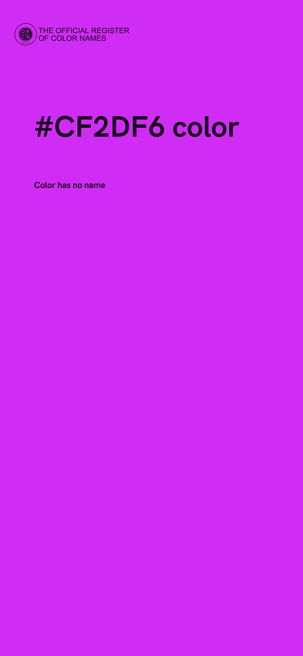 #CF2DF6 color image
