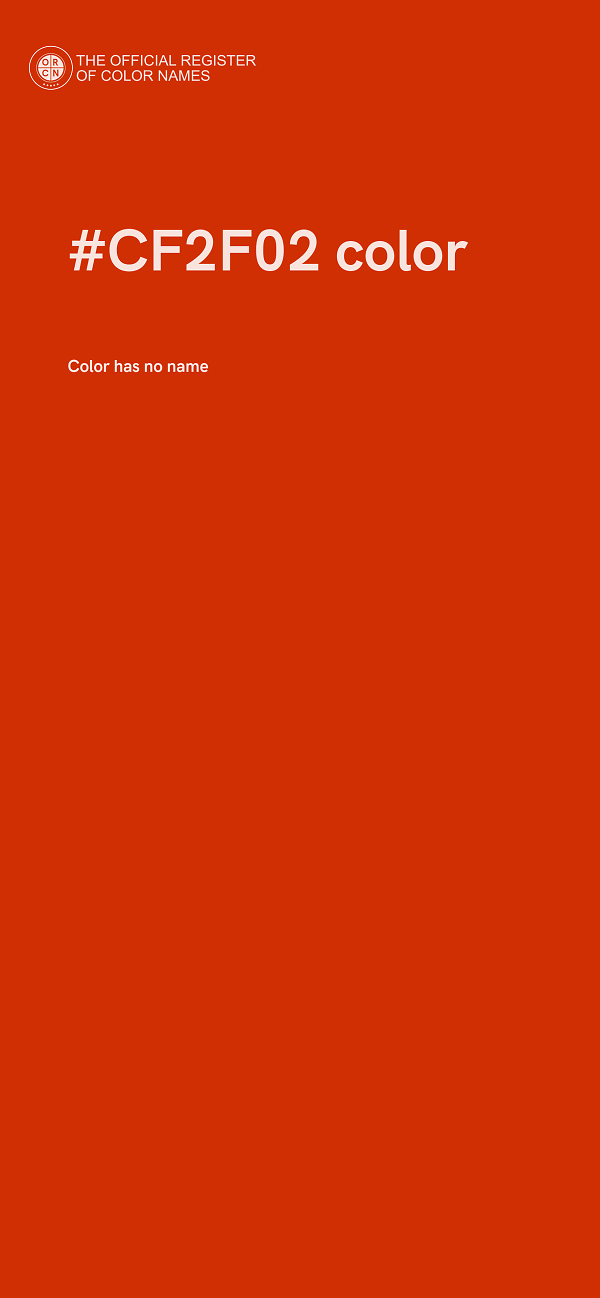 #CF2F02 color image