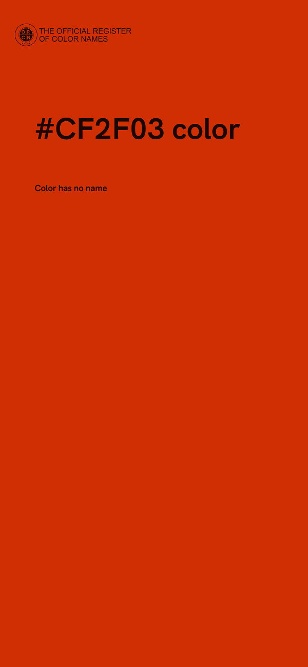 #CF2F03 color image
