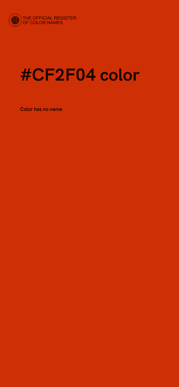 #CF2F04 color image