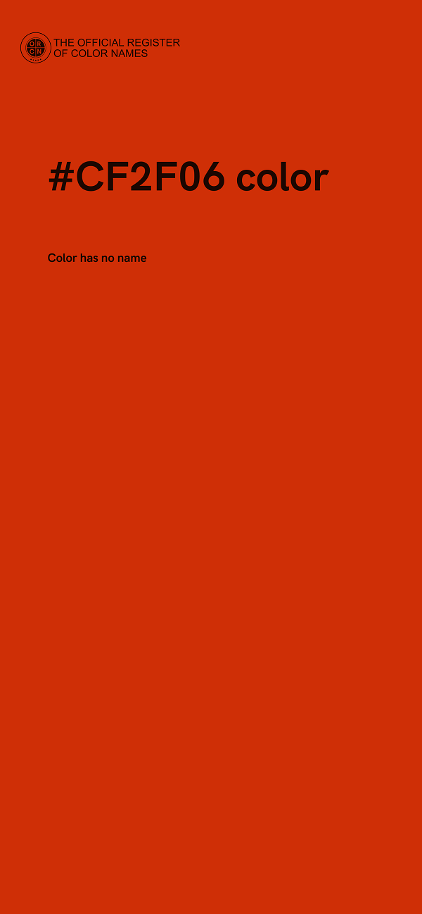 #CF2F06 color image