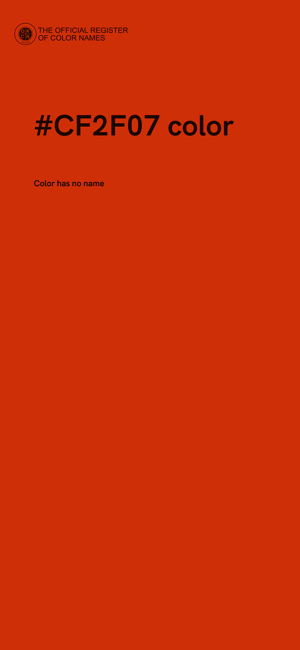 #CF2F07 color image