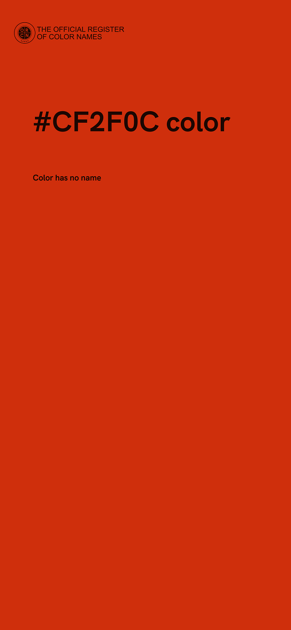 #CF2F0C color image