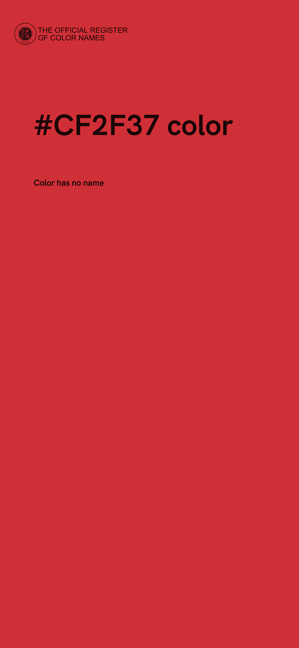 #CF2F37 color image