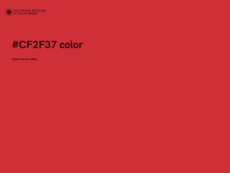 #CF2F37 color image
