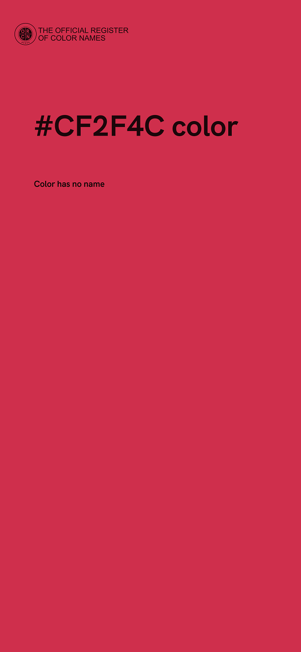 #CF2F4C color image