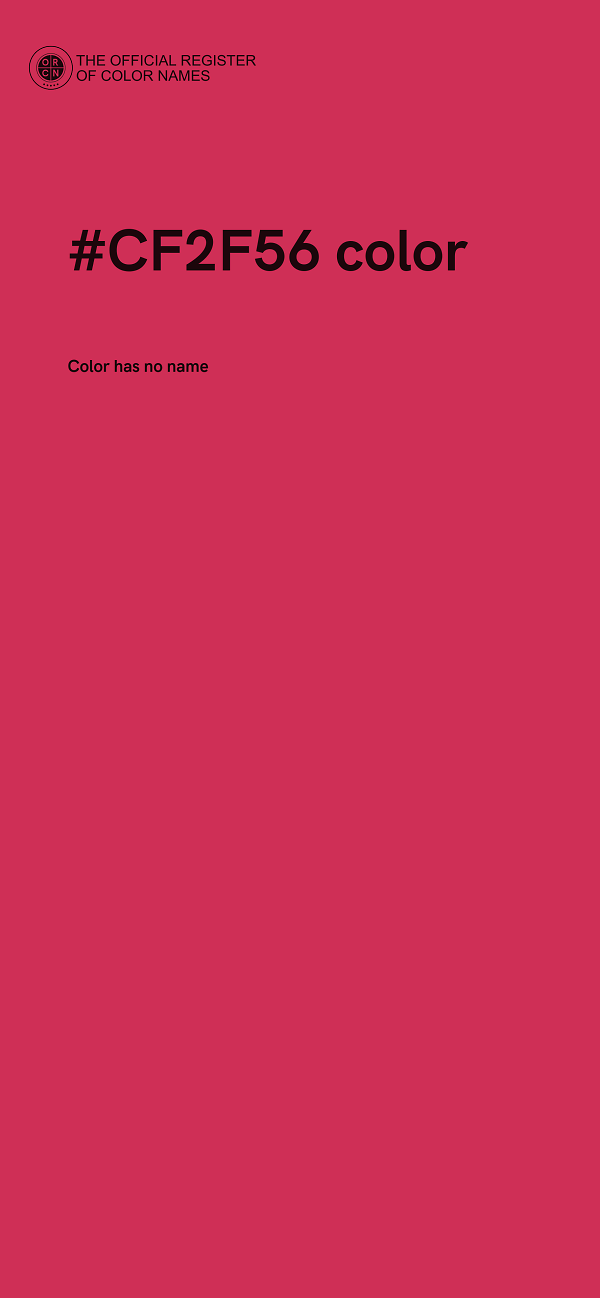 #CF2F56 color image