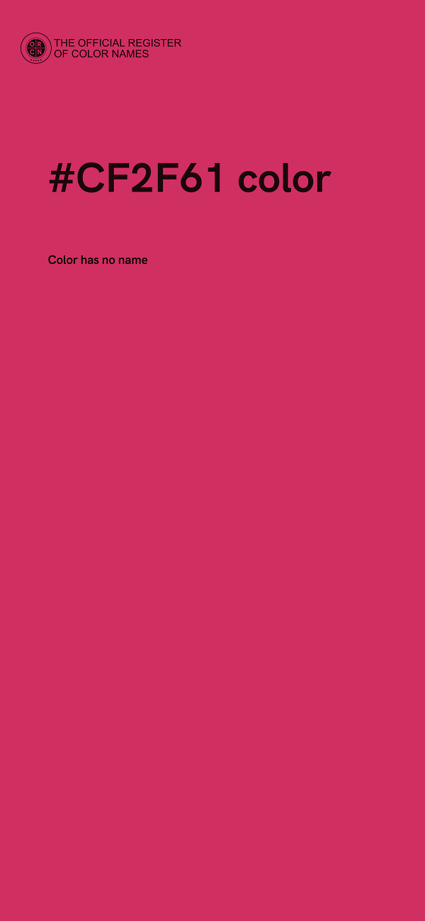 #CF2F61 color image