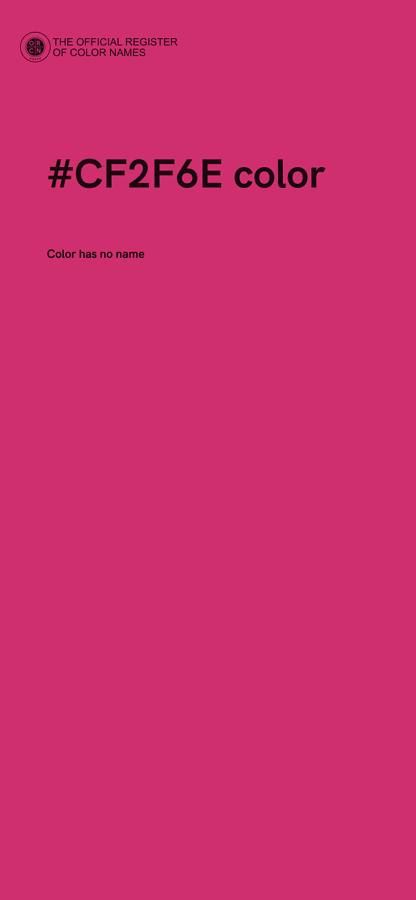 #CF2F6E color image