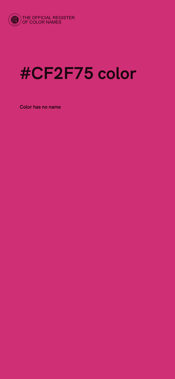 #CF2F75 color image