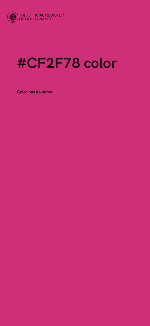 #CF2F78 color image