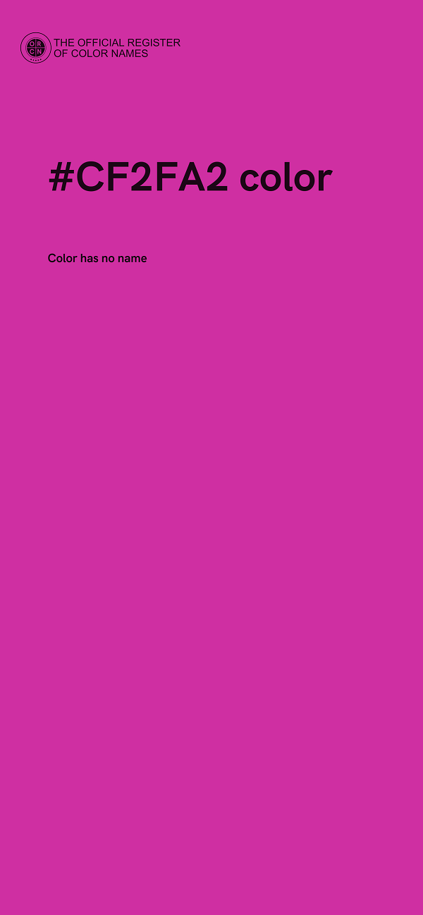 #CF2FA2 color image