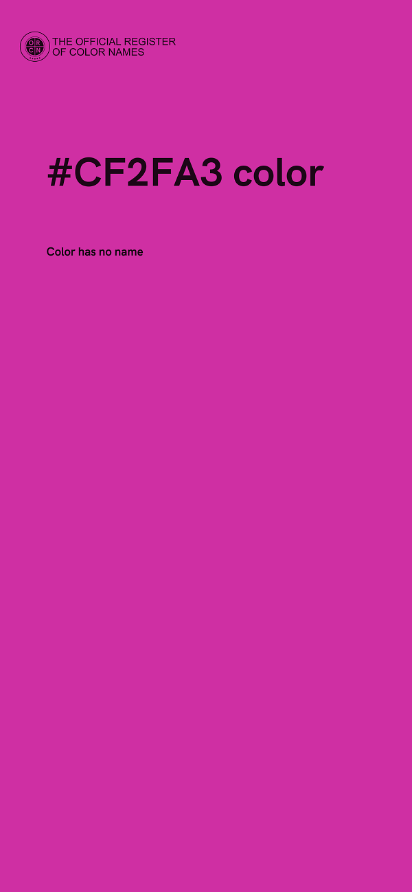 #CF2FA3 color image