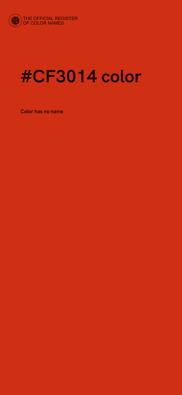 #CF3014 color image