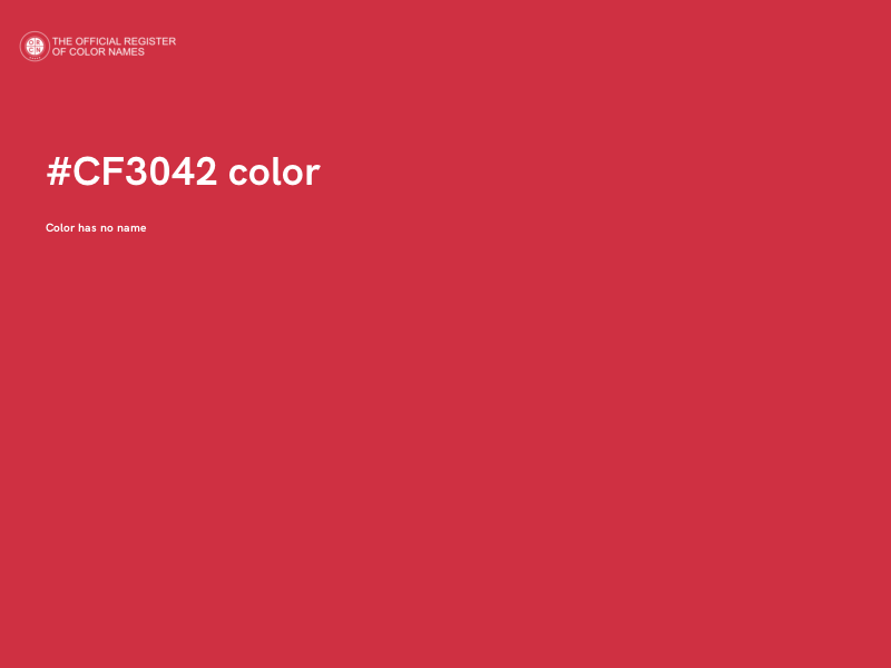#CF3042 color image