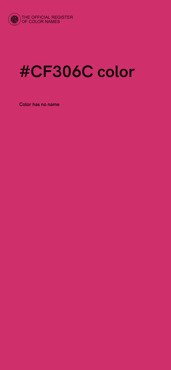#CF306C color image