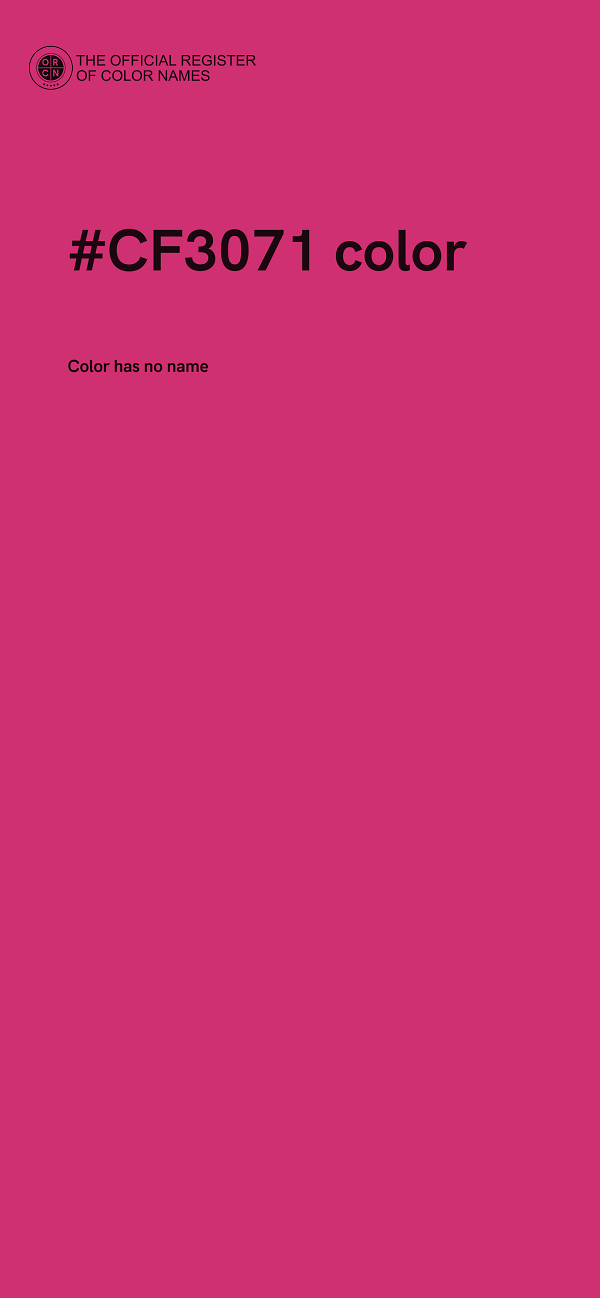 #CF3071 color image