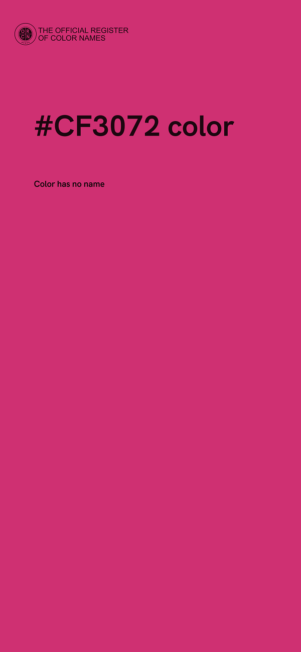 #CF3072 color image