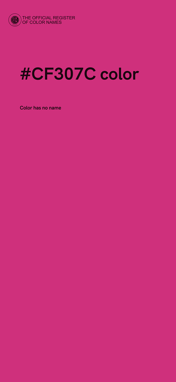 #CF307C color image
