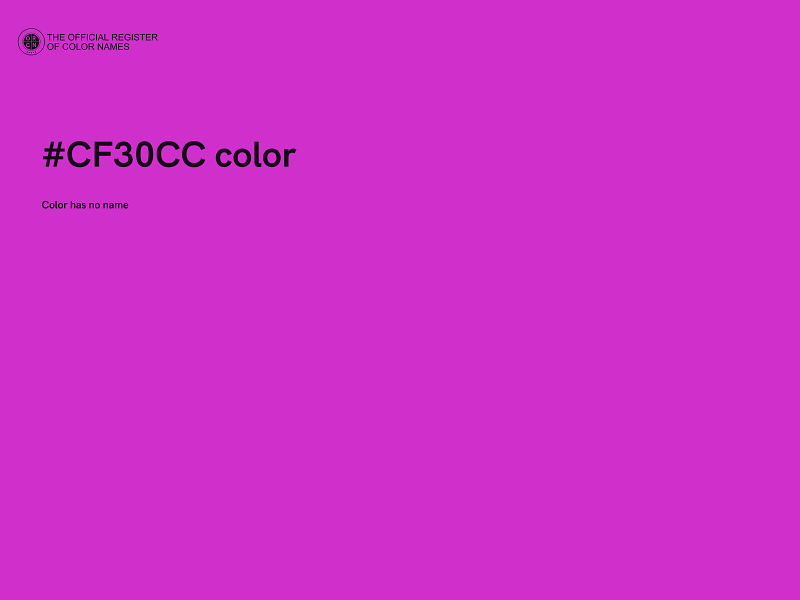 #CF30CC color image