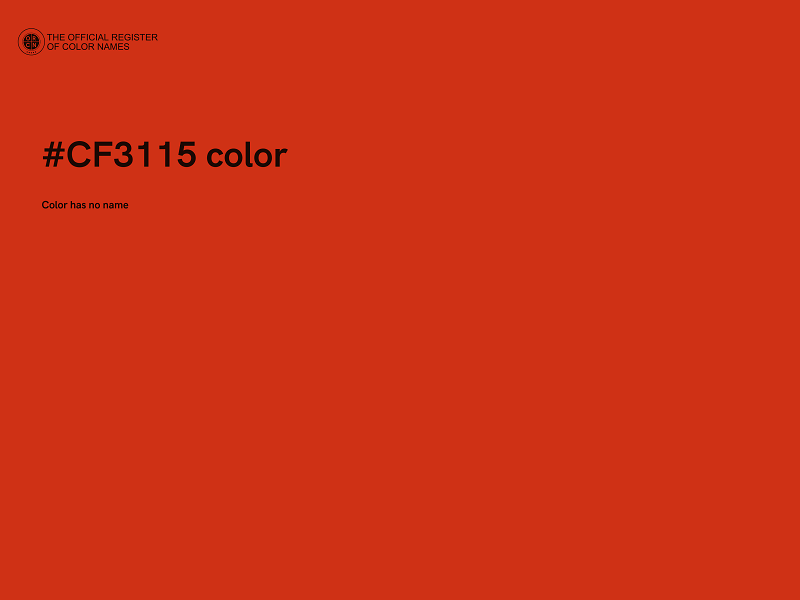 #CF3115 color image