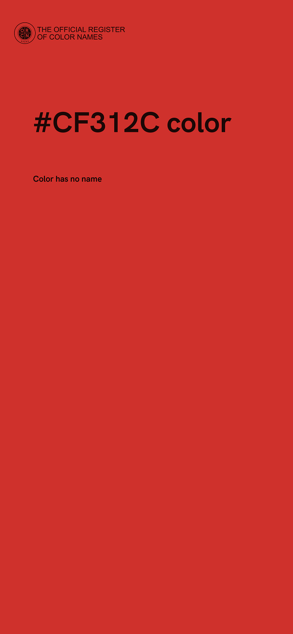 #CF312C color image
