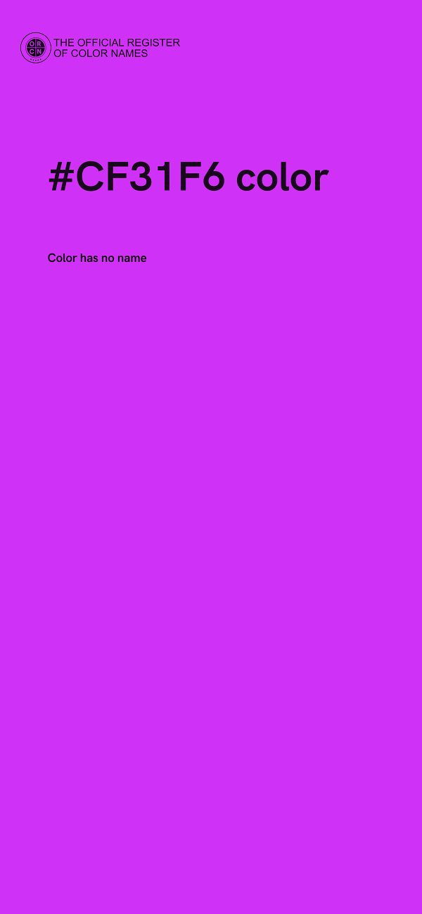 #CF31F6 color image