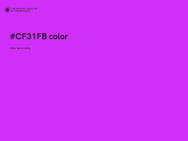 #CF31FB color image