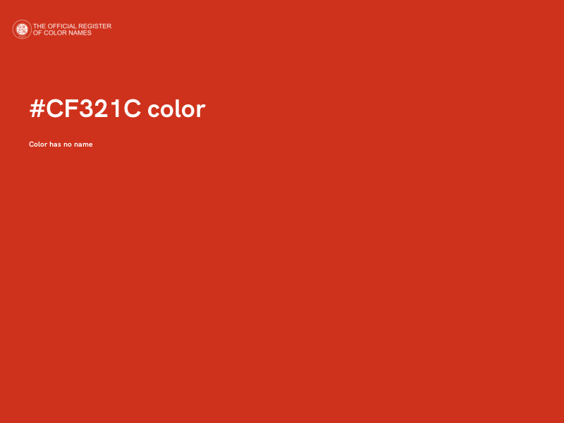 #CF321C color image