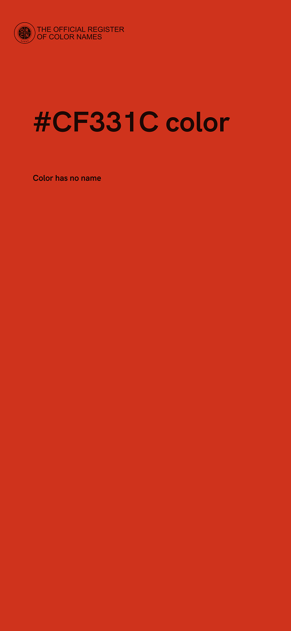 #CF331C color image
