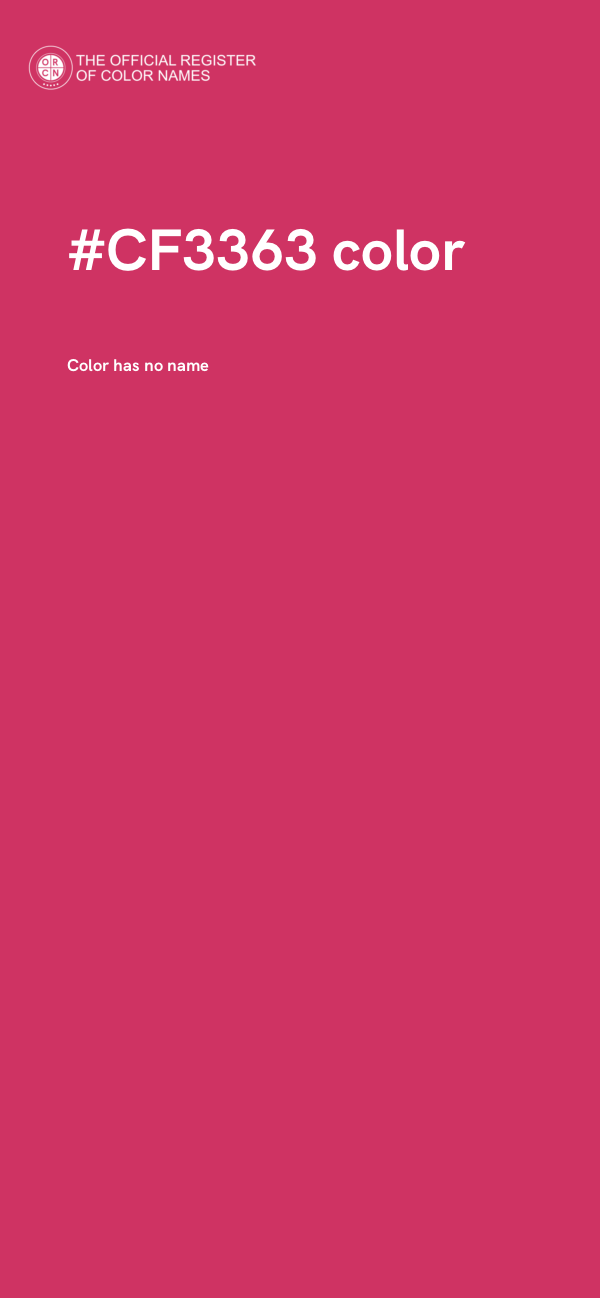 #CF3363 color image