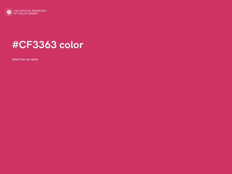 #CF3363 color image