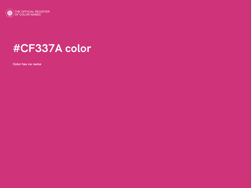 #CF337A color image