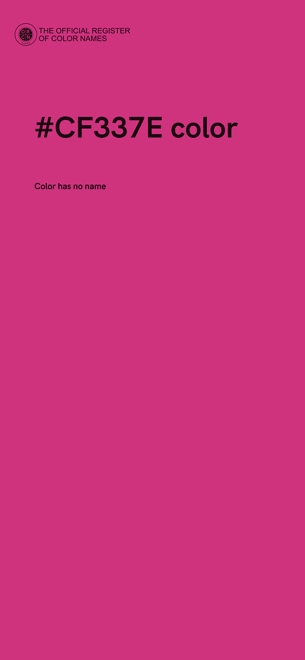 #CF337E color image