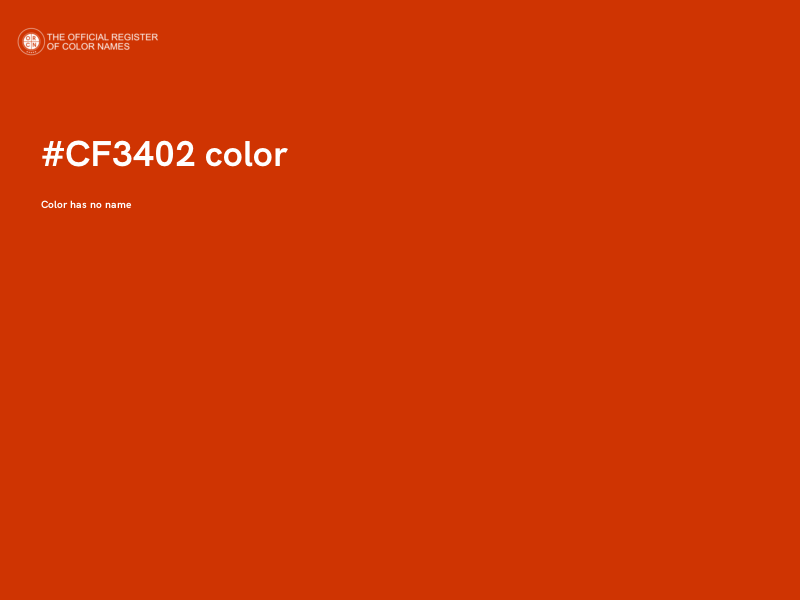 #CF3402 color image