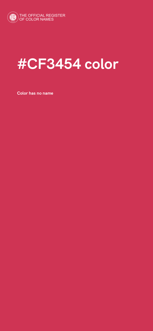 #CF3454 color image