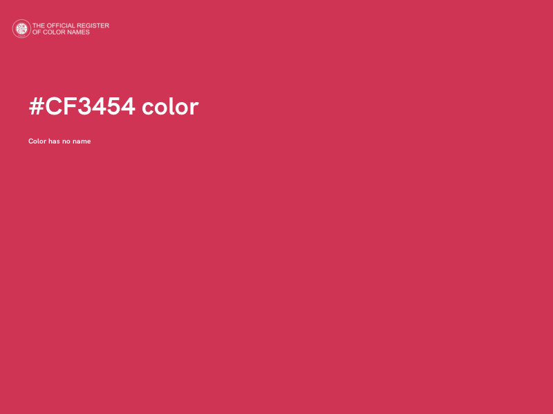 #CF3454 color image