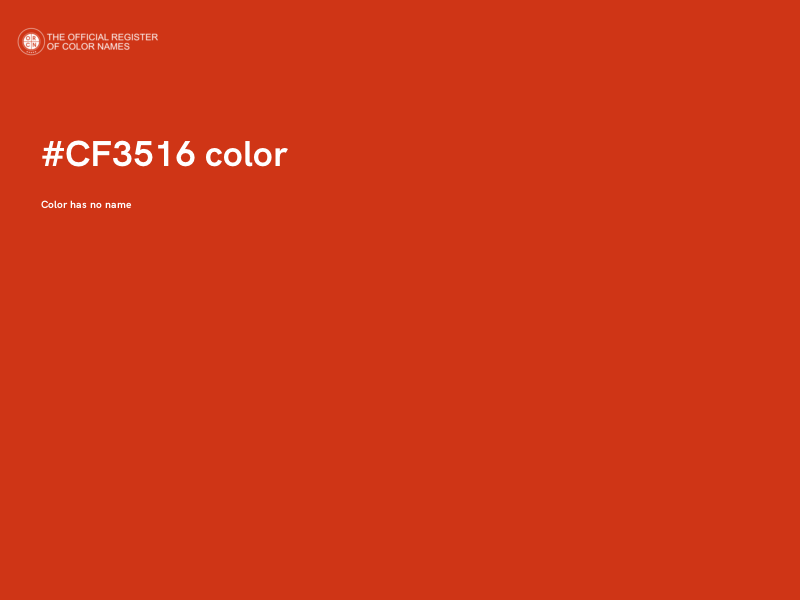 #CF3516 color image